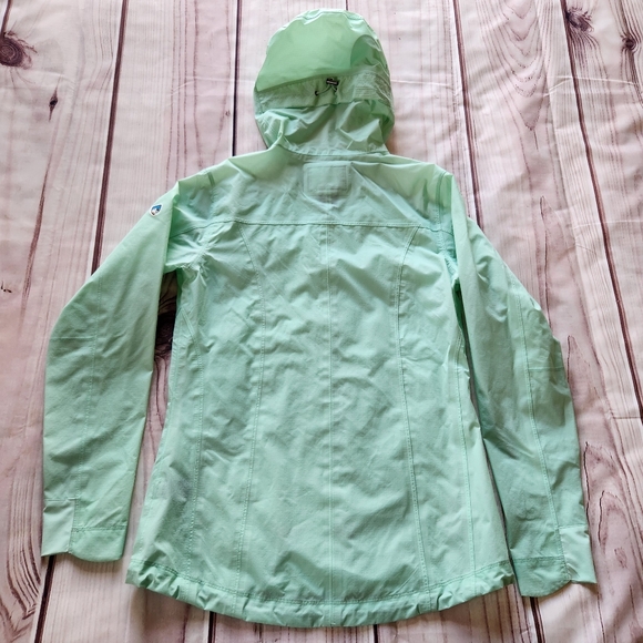 **SOLD** Kuhl Projekt "Jetstream" Packable Rain Jacket Seafoam Green, Size S - Picture 3 of 8